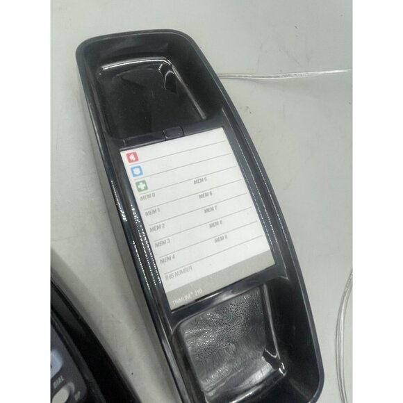 att&t 210 telephone landline black retro push button includes cords READ used sc - Picture 7 of 8